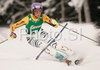 Leader after first run Maria Riesch of Germany skiing in first run of Semmering women slalom race of Audi FIS Ski World Cup 2008-09. Slalom race of Women Audi FIS Ski World Cup 2008-09 was held Semmering, Austria, on Monday, 29th of December 2008.
