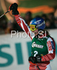 Second placed Tanja Poutiainen of Finland reacts in finish of second run of Semmering women slalom race of Audi FIS Ski World Cup 2008-09. Slalom race of Women Audi FIS Ski World Cup 2008-09 was held Semmering, Austria, on Monday, 29th of December 2008.
