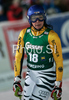 Monika Bergmann of Germany reacts in finish of second run of Semmering women slalom race of Audi FIS Ski World Cup 2008-09. Slalom race of Women Audi FIS Ski World Cup 2008-09 was held Semmering, Austria, on Monday, 29th of December 2008.
