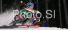 Sixth placed Ana Jelusic of Croatia skiing in second run of Semmering women slalom race of Audi FIS Ski World Cup 2008-09. Slalom race of Women Audi FIS Ski World Cup 2008-09 was held Semmering, Austria, on Monday, 29th of December 2008.
