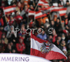 Spectators in finish of second run of Semmering women slalom race of Audi FIS Ski World Cup 2008-09. Slalom race of Women Audi FIS Ski World Cup 2008-09 was held Semmering, Austria, on Monday, 29th of December 2008.
