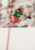 Second after first run, Tanja Poutiainen of Finland skiing in first run of Semmering women slalom race of Audi FIS Ski World Cup 2008-09. Slalom race of Women Audi FIS Ski World Cup 2008-09 was held Semmering, Austria, on Monday, 29th of December 2008.
