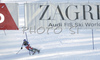 Third placed Sarka Zahrobska of Czech skiing in second run of Zagreb women slalom race of Audi FIS Ski World Cup 2008-09. Slalom race of Women Audi FIS Ski World Cup 2008-09 was held Zagreb, Croatia, on Sunday, 4th of January 2009.
