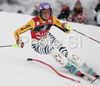 Second placed after first run Maria Riesch of Germany skiing in first run of Zagreb women slalom race of Audi FIS Ski World Cup 2008-09. Slalom race of Women Audi FIS Ski World Cup 2008-09 was held Zagreb, Croatia, on Sunday, 4th of January 2009.
