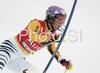 Second placed after first run Maria Riesch of Germany skiing in first run of Zagreb women slalom race of Audi FIS Ski World Cup 2008-09. Slalom race of Women Audi FIS Ski World Cup 2008-09 was held Zagreb, Croatia, on Sunday, 4th of January 2009.

