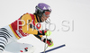 Maria Riesch of Germany skiing in first run of Zagreb women slalom race of Audi FIS Ski World Cup 2008-09. Slalom race of Women Audi FIS Ski World Cup 2008-09 was held Zagreb, Croatia, on Sunday, 4th of January 2009.
