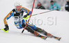 Frida Hansdotter of Sweden skiing in first run of Zagreb women slalom race of Audi FIS Ski World Cup 2008-09. Slalom race of Women Audi FIS Ski World Cup 2008-09 was held Zagreb, Croatia, on Sunday, 4th of January 2009.

