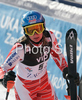 Seventh placed Tanja Poutiainen of Finland reacts in finish of second run of Zagreb women slalom race of Audi FIS Ski World Cup 2008-09. Slalom race of Women Audi FIS Ski World Cup 2008-09 was held Zagreb, Croatia, on Sunday, 4th of January 2009.
