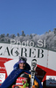Winner Maria Riesch of Germany celebrates her medal won in Zagreb women slalom race of Audi FIS Ski World Cup 2008-09. Slalom race of Women Audi FIS Ski World Cup 2008-09 was held Zagreb, Croatia, on Sunday, 4th of January 2009.

