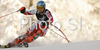 Seventh placed Tanja Poutiainen of Finland skiing in second run of Zagreb women slalom race of Audi FIS Ski World Cup 2008-09. Slalom race of Women Audi FIS Ski World Cup 2008-09 was held Zagreb, Croatia, on Sunday, 4th of January 2009.
