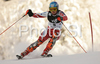 Seventh placed Tanja Poutiainen of Finland skiing in second run of Zagreb women slalom race of Audi FIS Ski World Cup 2008-09. Slalom race of Women Audi FIS Ski World Cup 2008-09 was held Zagreb, Croatia, on Sunday, 4th of January 2009.
