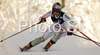 Lindsey Vonn of USA skiing in second run of Zagreb women slalom race of Audi FIS Ski World Cup 2008-09. Slalom race of Women Audi FIS Ski World Cup 2008-09 was held Zagreb, Croatia, on Sunday, 4th of January 2009.
