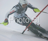 Third after first run Patrick Thaler of Italy skiing in first run of Zagreb men slalom race of Audi FIS Ski World Cup 2008-09. Slalom race of Men Audi FIS Ski World Cup 2008-09 was held on Sljeme above Zagreb, Croatia, on Tuesday, 6th of January 2009.
