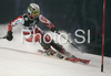 Jukka Leino of Finland skiing in first run of Zagreb men slalom race of Audi FIS Ski World Cup 2008-09. Slalom race of Men Audi FIS Ski World Cup 2008-09 was held on Sljeme above Zagreb, Croatia, on Tuesday, 6th of January 2009.
