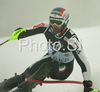 Manfred Moelgg of Italy skiing in first run of Zagreb men slalom race of Audi FIS Ski World Cup 2008-09. Slalom race of Men Audi FIS Ski World Cup 2008-09 was held on Sljeme above Zagreb, Croatia, on Tuesday, 6th of January 2009.
