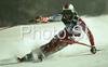 Andreas Romar of Finland skiing in first run of Zagreb men slalom race of Audi FIS Ski World Cup 2008-09. Slalom race of Men Audi FIS Ski World Cup 2008-09 was held on Sljeme above Zagreb, Croatia, on Tuesday, 6th of January 2009.
