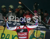 Winner Jean-Baptiste Grange of France reacts in finish of second run of Zagreb men slalom race of Audi FIS Ski World Cup 2008-09. Slalom race of Men Audi FIS Ski World Cup 2008-09 was held on Sljeme above Zagreb, Croatia, on Tuesday, 6th of January 2009.
