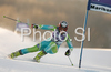 Vanja Brodnik of Slovenia skiing in first run of Maribor women giant slalom race of Audi FIS Ski World Cup 2008-09. Giant slalom race of Women Audi FIS Ski World Cup 2008-09 was held in Maribor, Slovenia on Saturday, 10th of January 2009.
