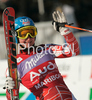Fourth placed Tanja Poutiainen of Finland reacts in finish of second run of Maribor women giant slalom race of Audi FIS Ski World Cup 2008-09. Giant slalom race of Women Audi FIS Ski World Cup 2008-09 was held in Maribor, Slovenia on Saturday, 10th of January 2009.
