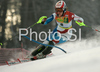 Ninth placed Sandra Gini of Switzerland skiing in first run of Maribor women slalom race of Audi FIS Ski World Cup 2008-09. Slalom race of Women Audi FIS Ski World Cup 2008-09 was held in Maribor, Slovenia on Sunday, 11th of January 2009.
