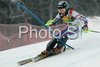 Marion Bertrand of France skiing in first run of Maribor women slalom race of Audi FIS Ski World Cup 2008-09. Slalom race of Women Audi FIS Ski World Cup 2008-09 was held in Maribor, Slovenia on Sunday, 11th of January 2009.
