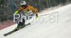 Anja Blieninger of Germany skiing in first run of Maribor women slalom race of Audi FIS Ski World Cup 2008-09. Slalom race of Women Audi FIS Ski World Cup 2008-09 was held in Maribor, Slovenia on Sunday, 11th of January 2009.
