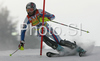 Florine De Leymarie of France skiing in first run of Maribor women slalom race of Audi FIS Ski World Cup 2008-09. Slalom race of Women Audi FIS Ski World Cup 2008-09 was held in Maribor, Slovenia on Sunday, 11th of January 2009.
