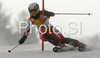 Sanni Leinonen of Finland skiing in first run of Maribor women slalom race of Audi FIS Ski World Cup 2008-09. Slalom race of Women Audi FIS Ski World Cup 2008-09 was held in Maribor, Slovenia on Sunday, 11th of January 2009.
