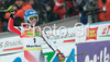 Second placed Kathrin Zettel of Austria reacts in finish of second run of Maribor women slalom race of Audi FIS Ski World Cup 2008-09. Slalom race of Women Audi FIS Ski World Cup 2008-09 was held in Maribor, Slovenia on Sunday, 11th of January 2009.
