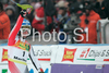 Second placed Kathrin Zettel of Austria reacts in finish of second run of Maribor women slalom race of Audi FIS Ski World Cup 2008-09. Slalom race of Women Audi FIS Ski World Cup 2008-09 was held in Maribor, Slovenia on Sunday, 11th of January 2009.
