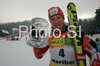 Third placed Tanja Poutiainen of Finland celebrate her medal won in of Maribor women slalom race of Audi FIS Ski World Cup 2008-09. Slalom race of Women Audi FIS Ski World Cup 2008-09 was held in Maribor, Slovenia on Sunday, 11th of January 2009.
