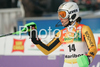 Kathrin Hoelzl of Germany reacts in finish of second run of Maribor women slalom race of Audi FIS Ski World Cup 2008-09. Slalom race of Women Audi FIS Ski World Cup 2008-09 was held in Maribor, Slovenia on Sunday, 11th of January 2009.
