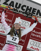 Winner Lindsey Vonn of USA celebrates her medal won in Zauchenee women super combined race of Audi FIS Ski World Cup 2008-09. Downhill part of super combined race of Women Audi FIS Ski World Cup 2008-09 was held in Zauchensee, Austria on Saturday, 17th of January 2009.

