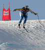 Anja Paerson of Sweden skiing in downhill of Zauchenee women super combined race of Audi FIS Ski World Cup 2008-09. Downhill part of super combined race of Women Audi FIS Ski World Cup 2008-09 was held in Zauchensee, Austria on Saturday, 17th of January 2009.

