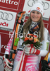 Winner Lindsey Vonn of USA celebrates her medal won in Zauchenee women super combined race of Audi FIS Ski World Cup 2008-09. Downhill part of super combined race of Women Audi FIS Ski World Cup 2008-09 was held in Zauchensee, Austria on Saturday, 17th of January 2009.
