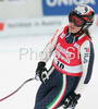 Nadia Fanchini of Italy reacts in finish of Women downhill race of Zauchenee Audi FIS Ski World Cup 2008-09. Downhill race of Women Audi FIS Ski World Cup 2008-09 was held in Zauchensee, Austria on Sunday, 18th of January 2009.
