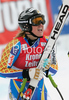 Winner Anja Paerson of Sweden reacts in finish of Women downhill race of Zauchenee Audi FIS Ski World Cup 2008-09. Downhill race of Women Audi FIS Ski World Cup 2008-09 was held in Zauchensee, Austria on Sunday, 18th of January 2009.

