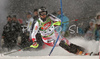 Winner Reinfried Herbst of Austria skiing in second run of Men slalom race of Schladming Audi FIS Ski World Cup 2008-09. Schladming slalom Nightrace of Men Audi FIS Ski World Cup 2008-09 was held in Schladming, Austria on Sunday, 27th of January 2009.
