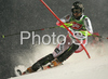 Leader after first run Reinfried Herbst of Austria skiing in first run of Men slalom race of Schladming Audi FIS Ski World Cup 2008-09. Schladming slalom Nightrace of Men Audi FIS Ski World Cup 2008-09 was held in Schladming, Austria on Sunday, 27th of January 2009.
