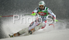 Second placed after first run Manfred Pranger of Austria skiing in first run of Men slalom race of Schladming Audi FIS Ski World Cup 2008-09. Schladming slalom Nightrace of Men Audi FIS Ski World Cup 2008-09 was held in Schladming, Austria on Sunday, 27th of January 2009.
