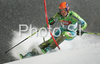 Bernard Vajdic of Slovenia skiing in first run of Men slalom race of Schladming Audi FIS Ski World Cup 2008-09. Schladming slalom Nightrace of Men Audi FIS Ski World Cup 2008-09 was held in Schladming, Austria on Sunday, 27th of January 2009.
