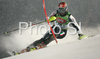 Cristian Deville of Italy skiing in first run of Men slalom race of Schladming Audi FIS Ski World Cup 2008-09. Schladming slalom Nightrace of Men Audi FIS Ski World Cup 2008-09 was held in Schladming, Austria on Sunday, 27th of January 2009.
