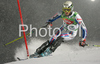 Steve Missillier of France skiing in first run of Men slalom race of Schladming Audi FIS Ski World Cup 2008-09. Schladming slalom Nightrace of Men Audi FIS Ski World Cup 2008-09 was held in Schladming, Austria on Sunday, 27th of January 2009.
