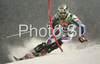 Thomas Mermillod Blondin of France skiing in first run of Men slalom race of Schladming Audi FIS Ski World Cup 2008-09. Schladming slalom Nightrace of Men Audi FIS Ski World Cup 2008-09 was held in Schladming, Austria on Sunday, 27th of January 2009.
