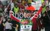 Winner Reinfried Herbst of Austria celebrates his medal won in Men slalom race of Schladming Audi FIS Ski World Cup 2008-09. Schladming slalom Nightrace of Men Audi FIS Ski World Cup 2008-09 was held in Schladming, Austria on Sunday, 27th of January 2009.
