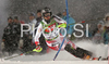 Winner Reinfried Herbst of Austria skiing in second run of Men slalom race of Schladming Audi FIS Ski World Cup 2008-09. Schladming slalom Nightrace of Men Audi FIS Ski World Cup 2008-09 was held in Schladming, Austria on Sunday, 27th of January 2009.
