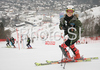 Sanni Leinonen of Finland during inspection of first run of Women slalom race of Garmisch-Partenkirchen Audi FIS Ski World Cup 2008-09. Garmisch-Partenkirchen slalom Women Audi FIS Ski World Cup 2008-09 was held in Garmisch-Partenkirchen on Friday, 30th of January 2009.
