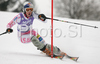 Third placed after first run Lindsey Vonn of USA skiing in first run of Women slalom race of Garmisch-Partenkirchen Audi FIS Ski World Cup 2008-09. Garmisch-Partenkirchen slalom Women Audi FIS Ski World Cup 2008-09 was held in Garmisch-Partenkirchen on Friday, 30th of January 2009.
