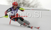 Nika Fleiss of Croatia skiing in first run of Women slalom race of Garmisch-Partenkirchen Audi FIS Ski World Cup 2008-09. Garmisch-Partenkirchen slalom Women Audi FIS Ski World Cup 2008-09 was held in Garmisch-Partenkirchen on Friday, 30th of January 2009.
