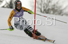 Christina Geiger of Germany skiing in first run of Women slalom race of Garmisch-Partenkirchen Audi FIS Ski World Cup 2008-09. Garmisch-Partenkirchen slalom Women Audi FIS Ski World Cup 2008-09 was held in Garmisch-Partenkirchen on Friday, 30th of January 2009.
